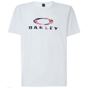 Oakley USA FLAG ELLIPSE SS TEE bílá Bijela - Pánské triko