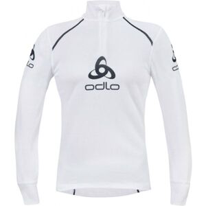 Odlo SUW MEN'S L/S 1/2 ZIP STAND-UP COLLAR ORIGINALS LIGHT LOGOLINE Pánské funkční triko, bílá, velikost Bijela