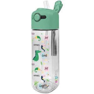 Oxybag DINO 450 ML Dětská láhev na pití, transparentní, velikost