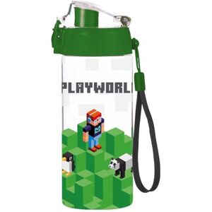 Oxybag PLAYWORLD 500 ML Dětská plastová láhev na pití, transparentní, veľkosť 500 ML