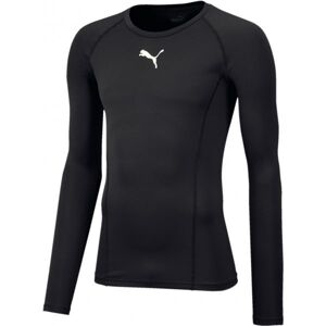 Puma LIGA BASELAYER TEE LS Pánské funkční triko, černá, velikost S