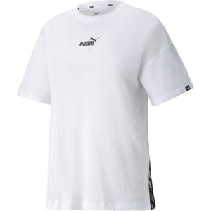 Puma POWER LONGATED TEE Dámské triko, bílá, velikost XS
