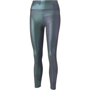 Puma STARDUST CRYSTALLINE HIGH WAIST 7/8 TIGHT Dámské 7/8 legíny, stříbrná, velikost XL