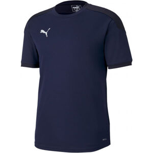 Puma TEAM FINAL 21 TRAINING JERSEY Pánské triko, tmavě modrá, velikost M