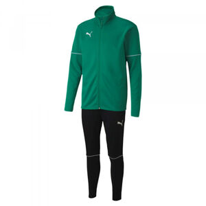 Puma TEAM GOAL TRACKSUIT CORE JR Chlapecká tepláková souprava, zelená, velikost 128