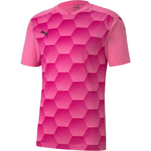 Puma TEAMFINAL 21 GRAPHIC JERSEY Růžová XL - Pánské sportovní triko