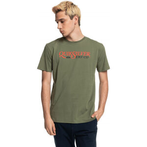 Quiksilver DENIAL TWIST SS Pánské triko, khaki, velikost S