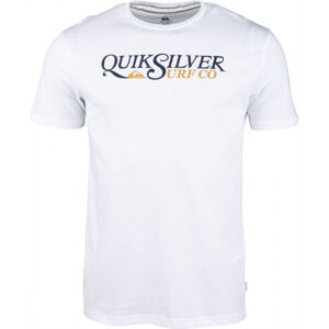 Quiksilver DENIAL TWIST SS Pánské triko, Bílá,Tmavě modrá, velikost XXL