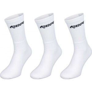 Reaper SPORTSOCK 3-PACK Unisex ponožky, bílá, veľkosť 39-42