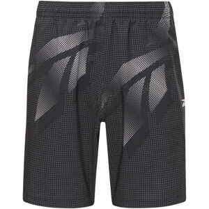 Reebok WOR AOP SHORT Pánské šortky, černá, velikost M