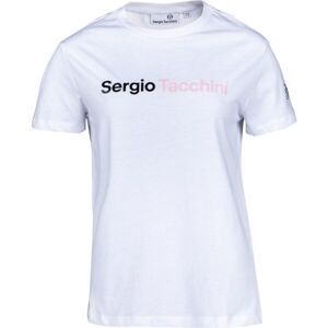 Sergio Tacchini ROBIN WOMAN Dámské tričko, Bílá,Černá,Růžová, velikost S