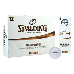 Spalding SPIN 3 pc (12 pcs) Golfové míčky, bílá, velikost