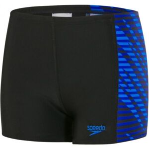 Speedo ALLOVER PANEL AQUASHORT Chlapecké plavky, Černá,Modrá, velikost