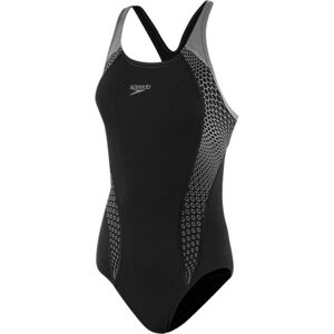 Speedo PLACEMENT LANEBACK Dámské jednodílné plavky, černá, veľkosť 36