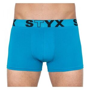 Styx MEN'S BOXERS SPORTS RUBBER Tyrkysová XL - Pánské boxerky