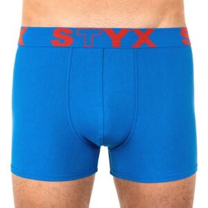 Styx MEN'S BOXERS SPORTS RUBBER Modrá XXL - Pánské boxerky