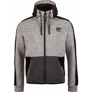 Superdry GYMTECH COLOURBLOCK ZIPHOOD šedá S - Pánská mikina