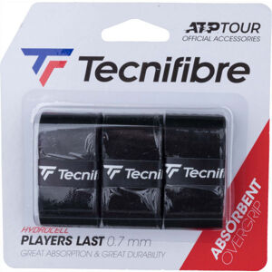 TECNIFIBRE PLAYERS LAST Tenisová omotávka, černá, velikost UNI