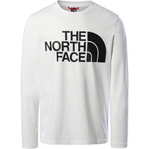 The North Face M STANDARD LS TEE Bílá S - Pánské triko s dlouhým rukávem