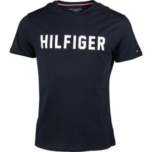 Tommy Hilfiger CN SS TEE HILFIGER Pánské tričko, Tmavě modrá,Bílá, velikost S