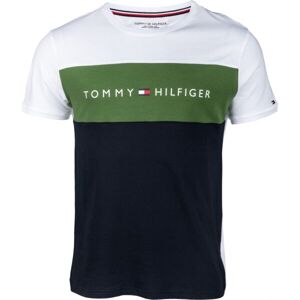 Tommy Hilfiger CN SS TEE LOGO FLAG Černá XL - Pánské tričko