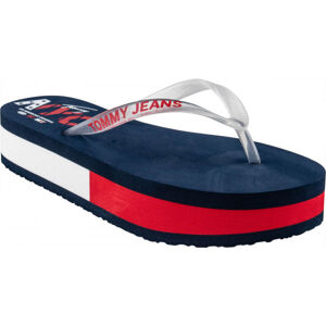 Tommy Hilfiger POP COLOR MID BEACH SANDAL Dámské žabky, tmavě modrá, velikost 39