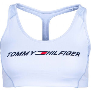 Tommy Hilfiger LIGHT INTENSITY GRAPHIC BRA Dámská sportovní podprsenka, světle modrá, velikost S