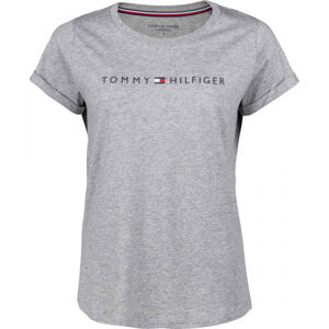 Tommy Hilfiger RN TEE SS LOGO Dámské tričko, šedá, velikost S