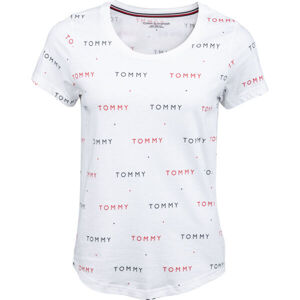 Tommy Hilfiger SS TEE PRINT Dámské tričko, bílá, velikost M