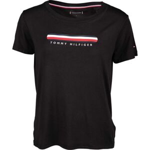Tommy Hilfiger SS TEE Dámské tričko, černá, velikost M