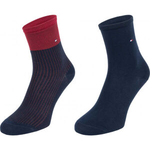 Tommy Hilfiger WOMEN 2P TENCEL SHORT SOCK COLORBLOCK Dámské ponožky, černá, velikost 35-38