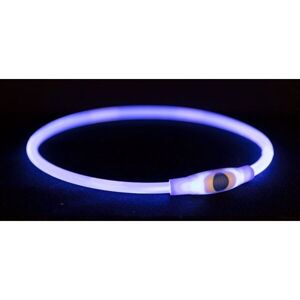 TRIXIE FLASH LIGHT RING USB L-XL Svítící obojek, zelená, velikost