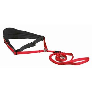 TRIXIE RUNNING BELT WITH LEASH M-L Běžecký pás s vodítkem, červená, velikost