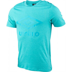 Umbro LARGE COTTON LOGO TEE Tyrkysová S - Pánské triko