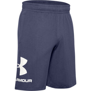 Under Armour SPORTSTYLE COTTON LOGO SHORT Pánské kraťasy, modrá, velikost XL