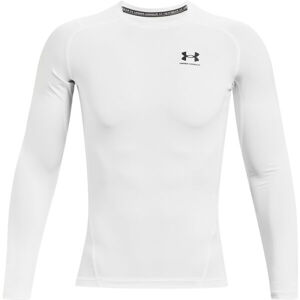 Under Armour HG ARMOUR COMP LS Pánské triko, bílá, velikost XL