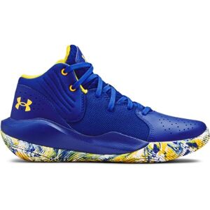 Under Armour JET21 Modrá 5 - Chlapecké basketbalové boty