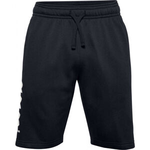 Under Armour RIVAL FLC MULTILOGO SHORT Pánské kraťasy, černá, velikost S