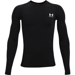 Under Armour HG ARMOUR LS Chlapecké triko s dlouhým rukávem, černá, veľkosť M