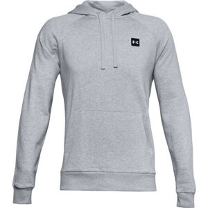 Under Armour UA RIVAL FLEECE HOODIE Pánská mikina, šedá, velikost XL