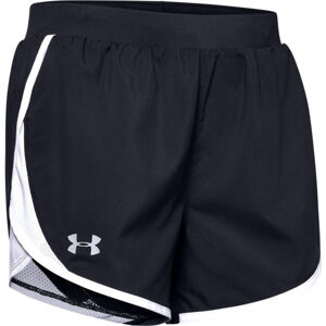 Under Armour FLY BY 2.0 SHORT Dámské šortky, Černá,Bílá, velikost XS