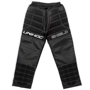 Unihoc GOALIE PANTS SHIELD JR Černá 140 - Juniorské florbalové brankářské kalhoty