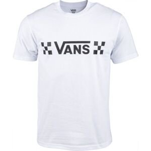 Vans MN VANS DROP V CHE-B Pánské tričko, Bílá, velikost XL