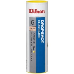 Wilson DROPSHOT 6 TUBE YELLOW Badmintonový míček, žlutá, velikost UNI