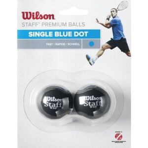 Wilson STAFF SQUASH 2 BALL BLU DOT Černá  - Squashový míček
